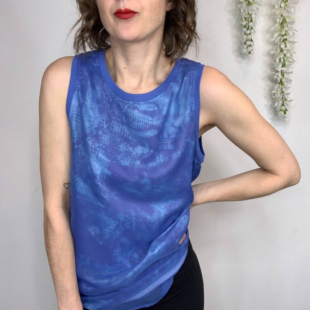 NWT ADIDAS OE Ocean Elements tank top activewear athleisure blue 2775 - Picture 7 of 8